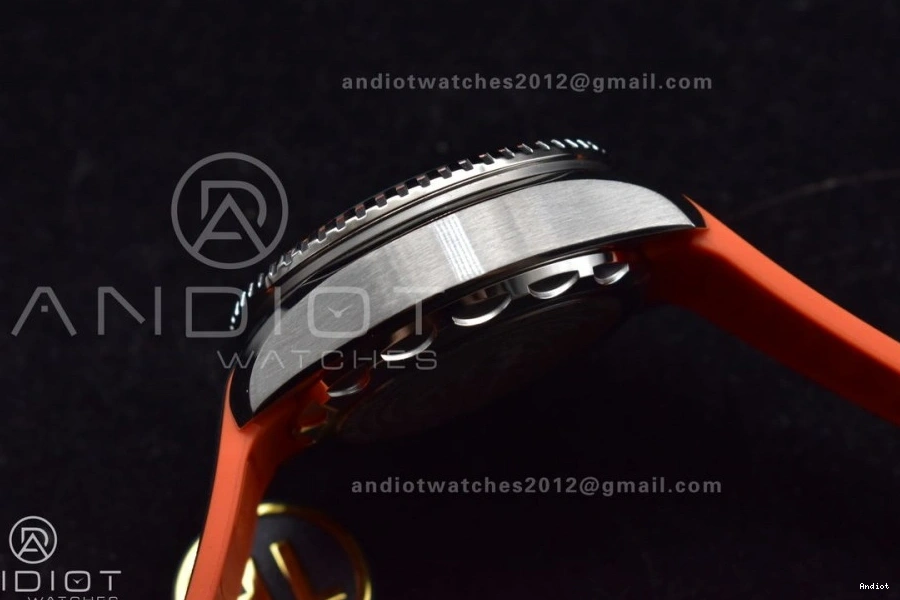 Best Black Gray Orange on 6000M Seamaster Dial Edition Rubber 1:1 Bezel Ceramic A2824 SS Ultra TF Deep Strap 1103